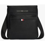 tommy hilfiger essential pu mini crossover (διαστάσεις: 21 x 1 x 22εκ.) am0am09505-bds black
