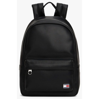 tommy jeans tjw daily elevated backpack aw0aw18086-bds black