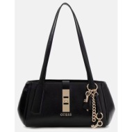 guess brooke shoulder satchel τσαντα γυναικειο hwbg9897080-bla black