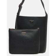 guess meridian ii bucket τσαντα γυναικειο hwbg6974040-bla black