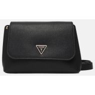 guess meridian ii flap crossbody τσαντα γυναικειο hwbg6974200-bla black