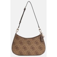 guess noelle ii top zip shoulder bag τσαντα γυναικειο hwso9672180-lgw brown