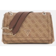 guess noelle ii cnvrtble xbody flap τσαντα γυναικειο hwbg9672210-lgw sandybrown
