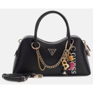 guess davina satchel τσαντα γυναικειο hwbg9899060-bla black
