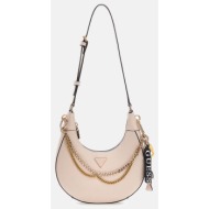 guess davina shoulder bag τσαντα γυναικειο hwbg9899180-lta cream