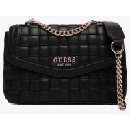 guess sandy convertible xbody flap τσαντα γυναικειο hwwg8418210-bla black