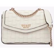 guess sandy convertible xbody flap τσαντα γυναικειο hwwg8418210-off offwhite