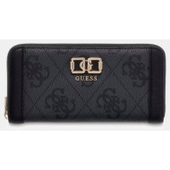 guess karnilla logo slg lrg zip arnd πορτοφολι γυναικειο swos9901146-clo gray
