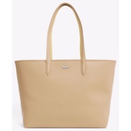 lacoste τσαντα shopping bag 3nf4823aa-t36 biege