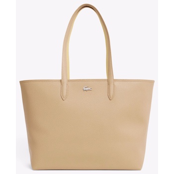 lacoste τσαντα shopping bag 3nf4823aa-t36 biege