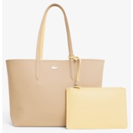 lacoste τσαντα shopping bag 3nf2142aa-t36 biege
