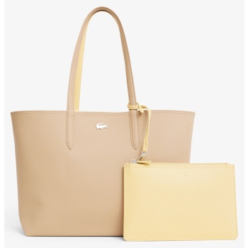 lacoste τσαντα shopping bag 3nf2142aa-t36 biege