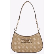 guess carrie logo top zip shldr bag τσαντα γυναικειο hwgp9898180-bsg mixed