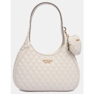 guess atabey hobo τσαντα γυναικειο hwqg9894010-off offwhite