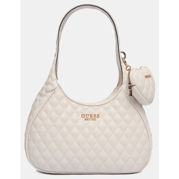 guess atabey hobo τσαντα γυναικειο hwqg9894010-off offwhite