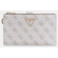 guess laurel ii slg dbl zip orgnzr αξεσουαρ γυναικειο swsg7459157-dko ecru