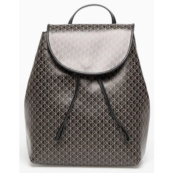 calvin klein jeans aop flap backpack lv04f3271g-2xa jetblack