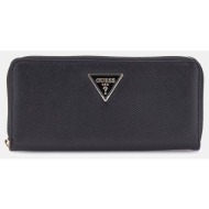 guess laurel ii slg large zip around αξεσουαρ γυναικειο swzg7459146-bla black