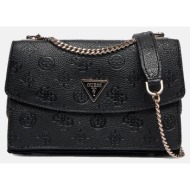 guess cresidia ii cnvrtbl xbody flap τσαντα γυναικειο hwpd9888210-blo totalblack