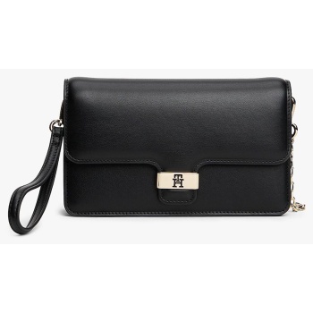 tommy hilfiger th heritage clutch aw0aw18288-bds black