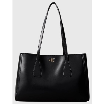 calvin klein jeans ck medium work tote lv04f3442g-yih black