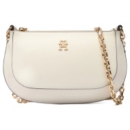 tommy hilfiger th glam mini chain crossover aw0aw18142-aeo cream