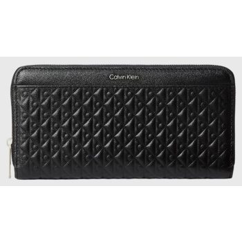 calvin klein jeans embossed aop long zip around