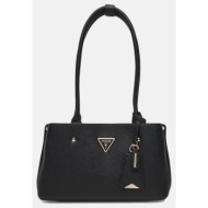 guess meridian ii shoulder satchel τσαντα γυναικειο hwbg6974090-bla black
