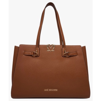 love moschino τσαντα jc4124pp1olm0-200 brown
