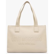 love moschino τσαντα jc4045pp1ole0-110 ecru