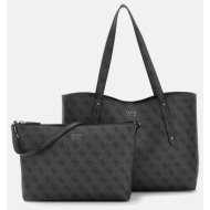 guess brenton tote τσαντα γυναικειο hwlg9648230-clo gray