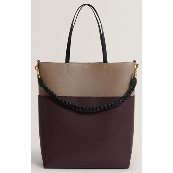 ted baker wynslow woven handle colourblock large bag