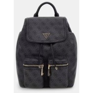 guess manhattan ii flap backpack τσαντα γυναικειο hwsg7118310-clo gray