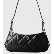 calvin klein quilted sm shoulder bag lv04f3327g-ub1 black