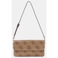 guess sadie flap shoulder bag τσαντα γυναικειο hwos8118190-ltl biege