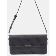guess sadie flap shoulder bag τσαντα γυναικειο hwos8118190-clo gray
