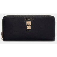 guess yesba slg large zip around πορτοφολι γυναικειο swbg7833146-bla black