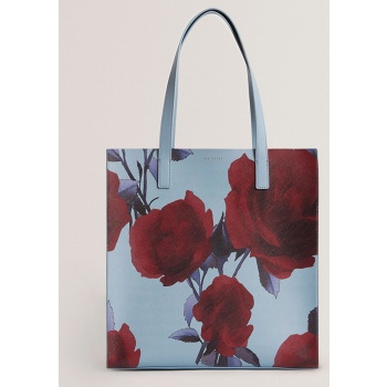 ted baker elyzaa large rose print icon bag 282644-mid mixed