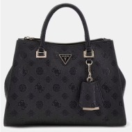 guess cresidia ii society satchel τσαντα γυναικειο hwpd9888070-blo totalblack