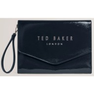 ted baker caelyn crinkle icon pouch 282713-navy navyblue