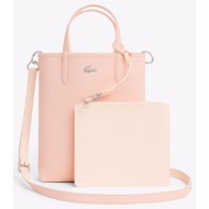 lacoste τσαντα vertical shopping bag 3nf2991aa-t37 lightcoral