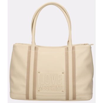 love moschino τσαντα jc4067pp1oli1-129 cream