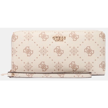 guess carrie logo slg lrg zip around πορτοφολι γυναικειο