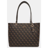 guess noelle ii tote τσαντα γυναικειο hwqg9672250-bnl darkbrown