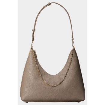 calvin klein jeans emblem hw pebble top zip hobo