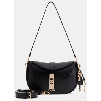 guess brooke shoulder bag τσαντα γυναικειο hwbg9897180-bla