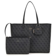 guess power play ii large tech tote τσαντα γυναικειο hwsl7124240-clo jetblack