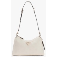 guess cresidia ii top zip shldr bag τσαντα γυναικειο hwpd9888180-ofl ecru
