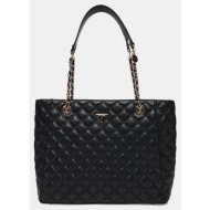 guess giully ii large tote τσαντα γυναικειο hwqg9673240-bla black