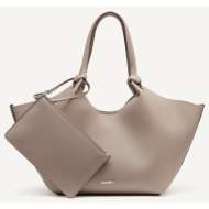 dkny r42bae49 paula tote handbag dkny r42bae49-mnk biege